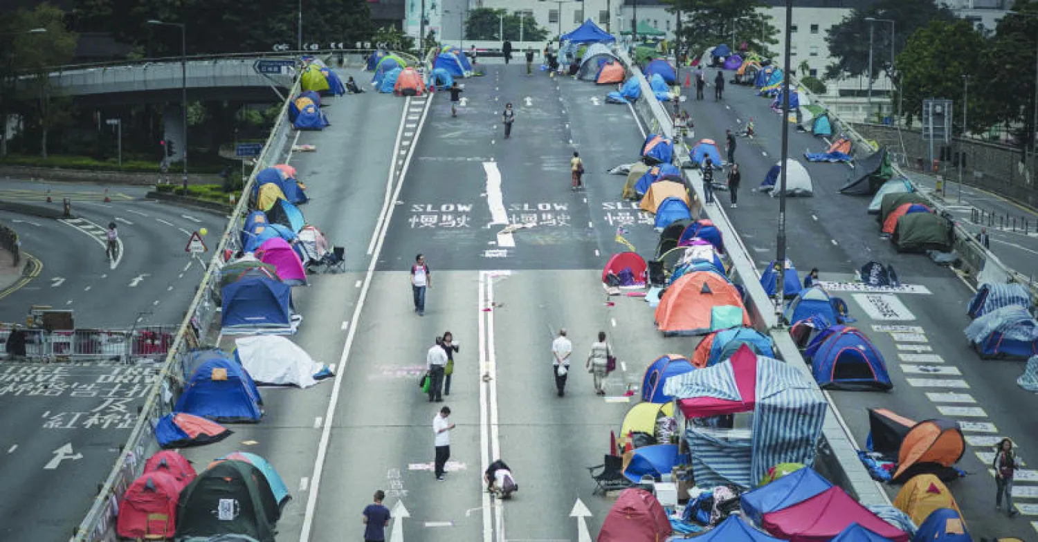 احتجاجات شهر لم تحقق الكثير في هونغ كونغ