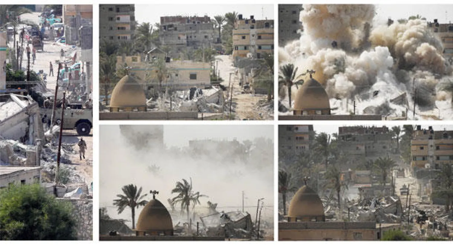 مصر تبدأ بإقامة منطقة عازلة على الحدود مع قطاع غزة الفلسطيني