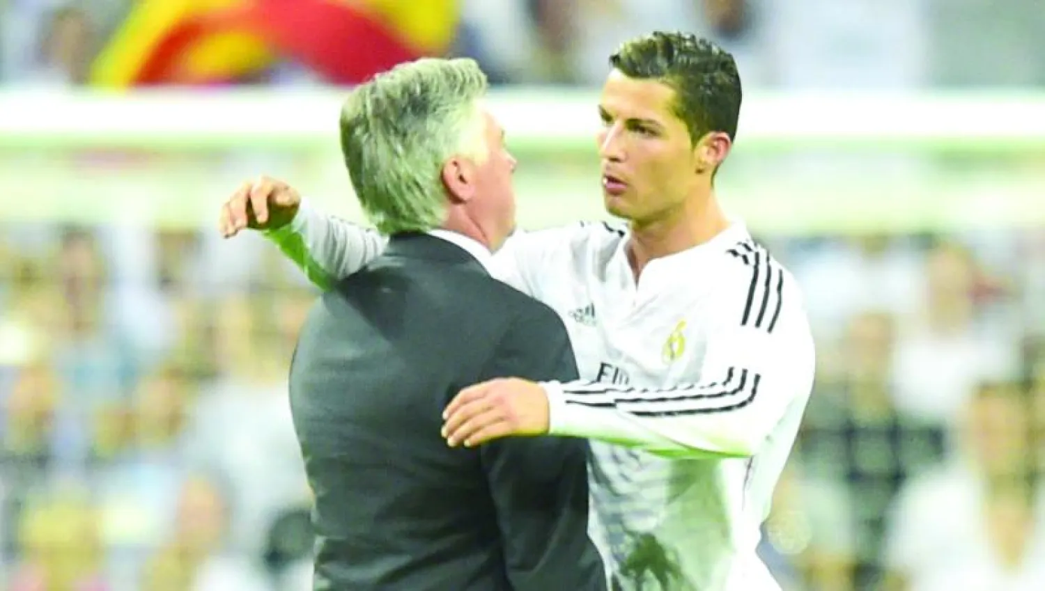 أنشيلوتي يرى أن لاعبه رونالدو أحق بلقب أفضل لاعب في العالم (أ.ف.ب)