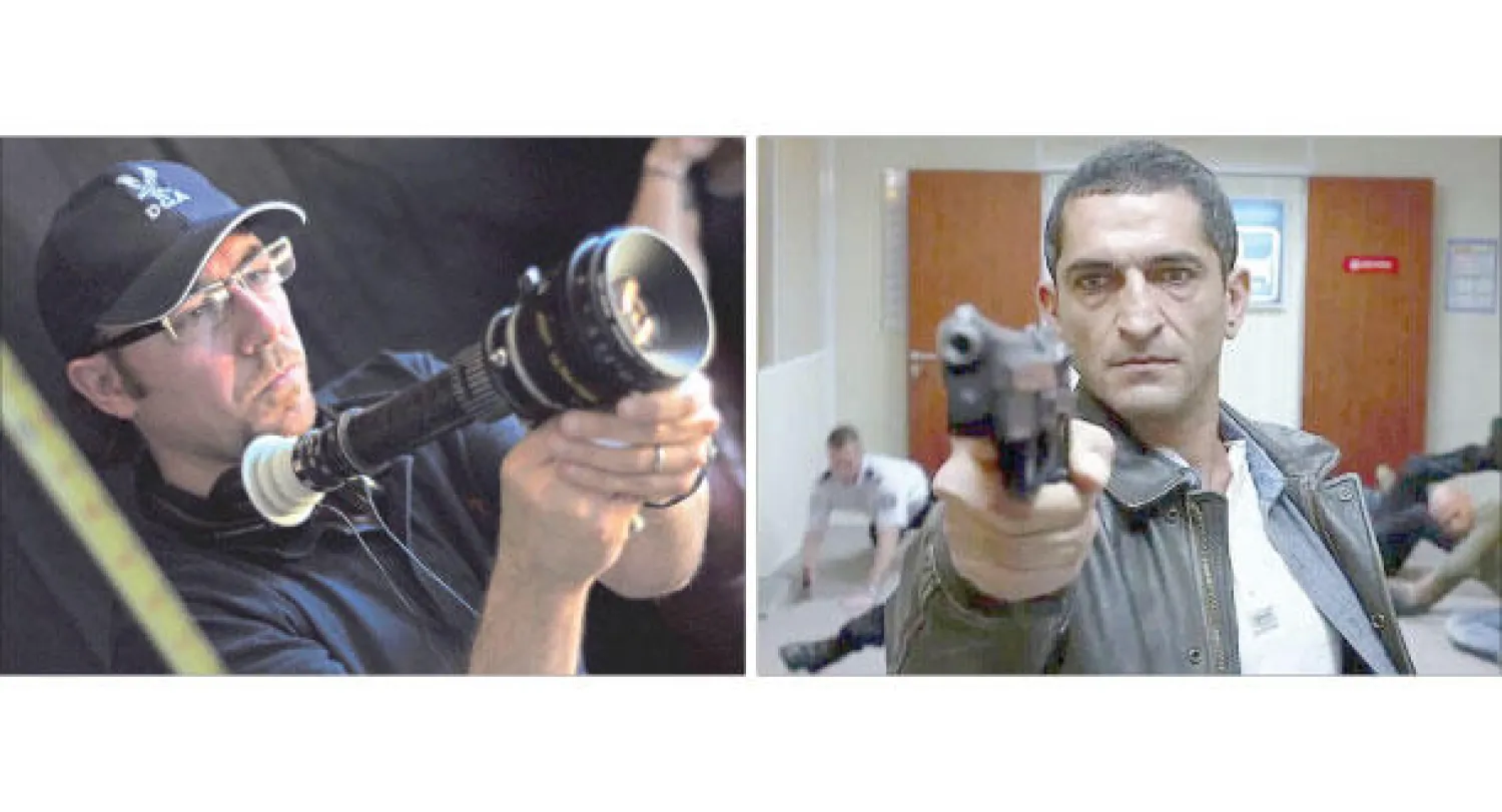 الممثل عمرو واكد في «لوسي»، و المخرج سام قاضي