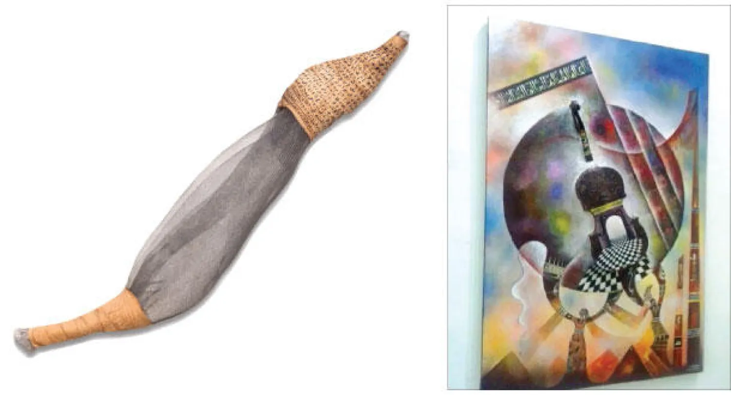 من أعمال الفنان التشكيلي أمين شرادي («الشرق الأوسط»)