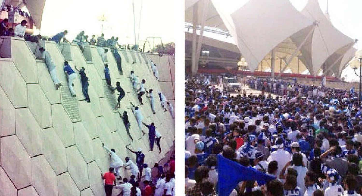 الحضور الجماهيري للمباراة النهائية كان متوقعا نظير الحشد الإعلامي الكبير لها وصورة تناقلتها مواقع التواصل الاجتماعي تؤكد حالة الفوضى في الملعب