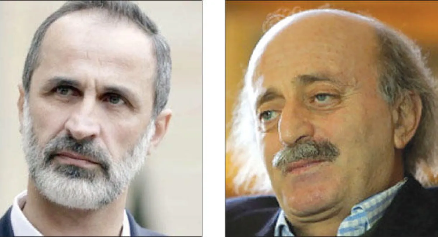 وليد جنبلاط و معاذ الخطيب