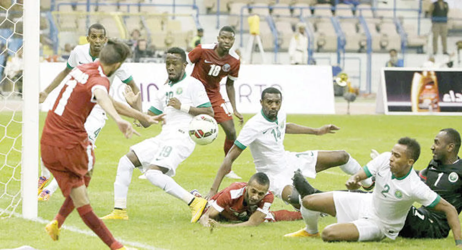 المنتخب السعودي كاد يتعرض لخسارة من أول مباراة في بطولة الخليج (أ.ف.ب)