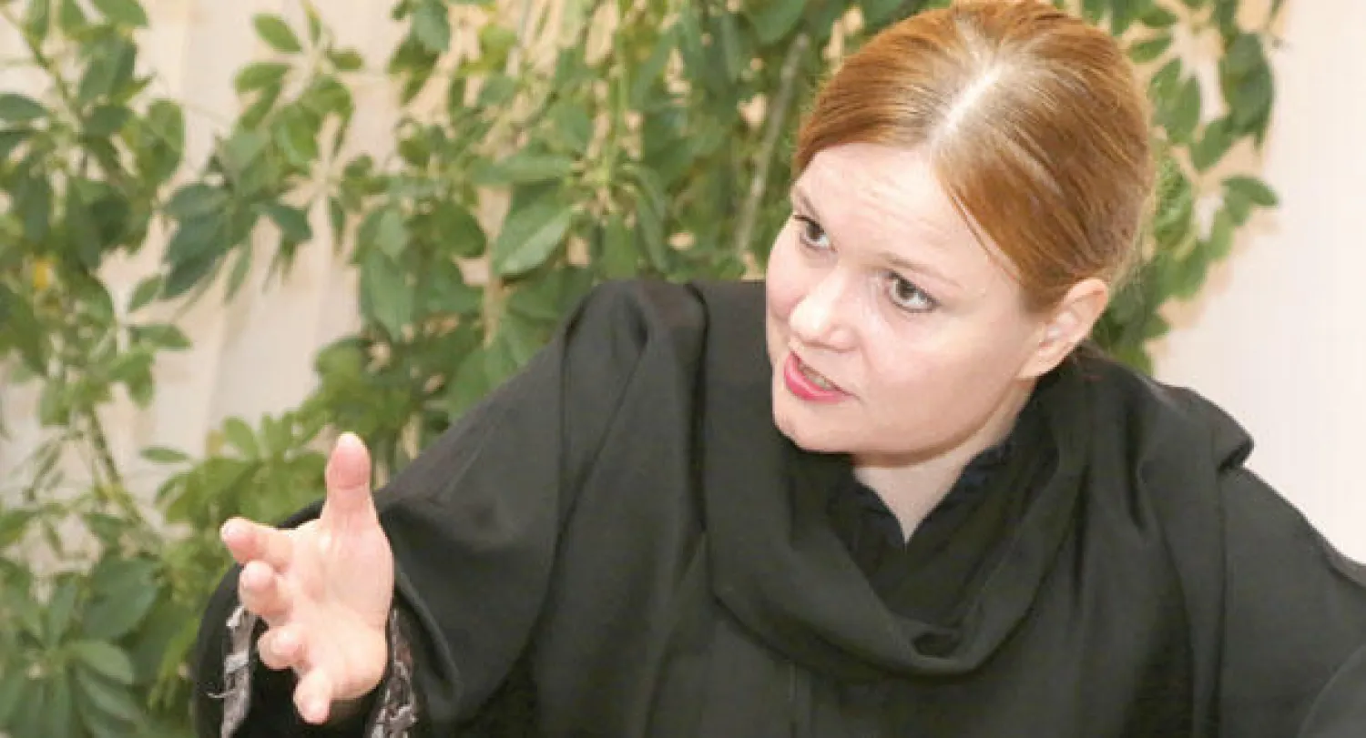 كريستا كيورو وزيرة التعليم الأساسي والعالي والاتصالات بفنلندا (تصوير: إقبال حسين)