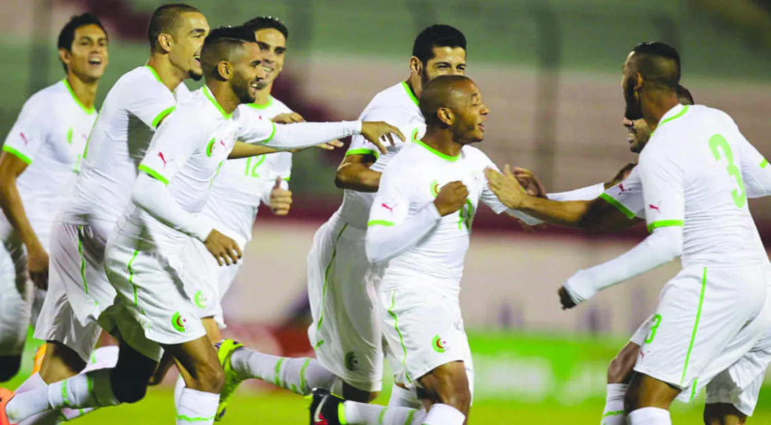 المنتخب الجزائري حقق العلامة الكاملة وجمع 15 نقطة من 5 انتصارات في التصفيات الأفريقية (رويترز)