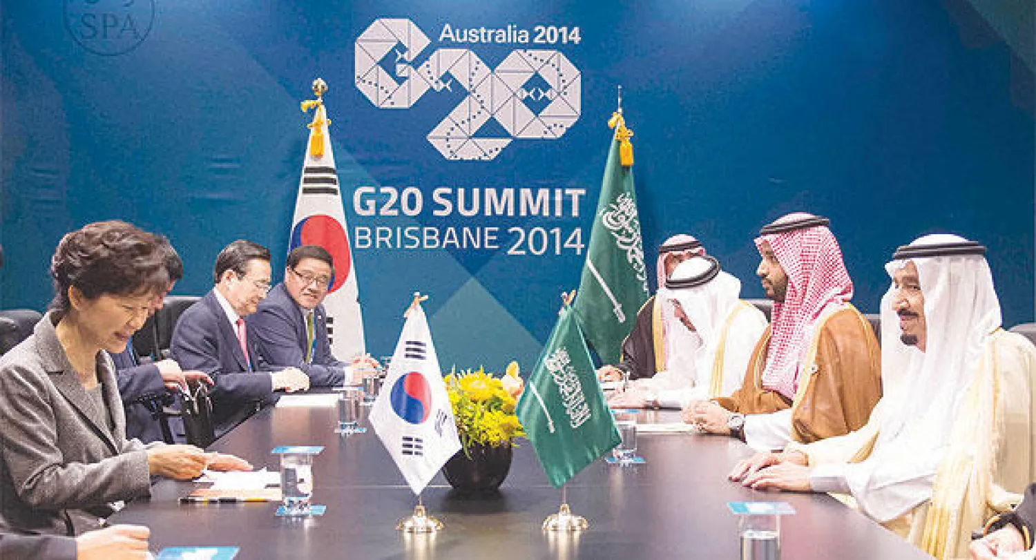 الأمير سلمان التقى على هامش قمة بريزبن عددا من القادة والزعماء ورؤساء الوفود