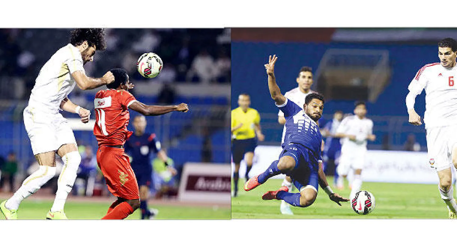 من مباراة الكويت والإمارات أمس في «خليجي 22» (تصوير: سعد العنزي)