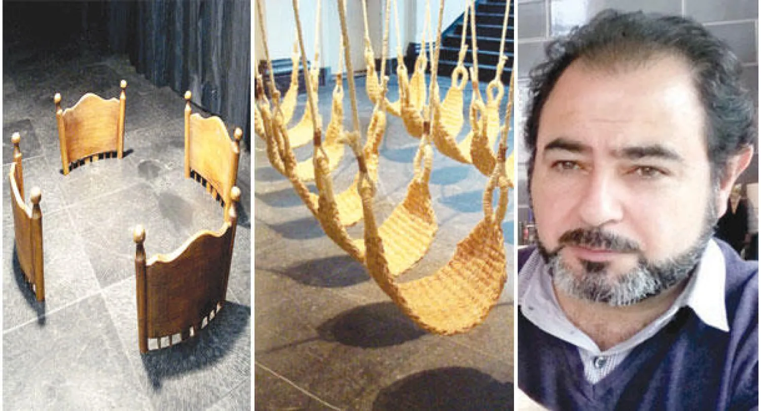 الفنان جلال علوان  -  الأراجيح  -  الطاقة التعبيرية للأثاث