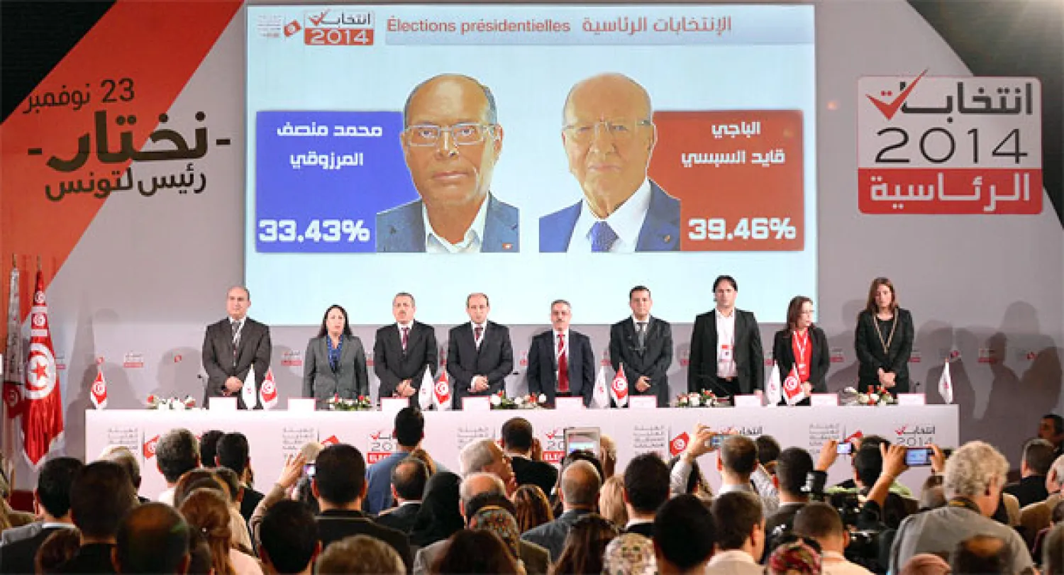 السبسي والمرزوقي إلى تنافس في دورة ثانية