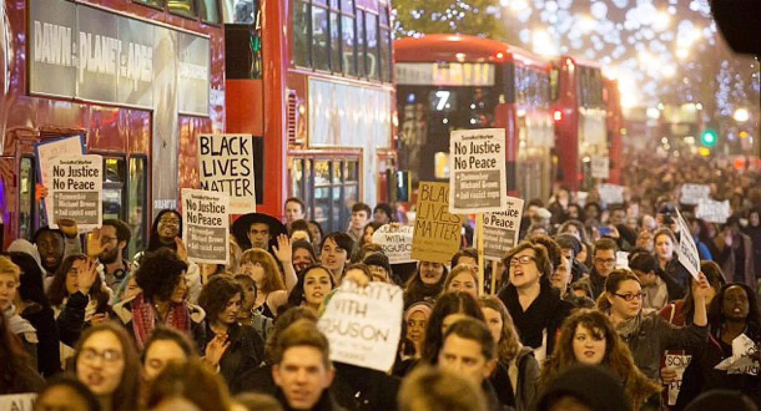 احتجاجات فيرغسون تمتد إلى العاصمة البريطانية