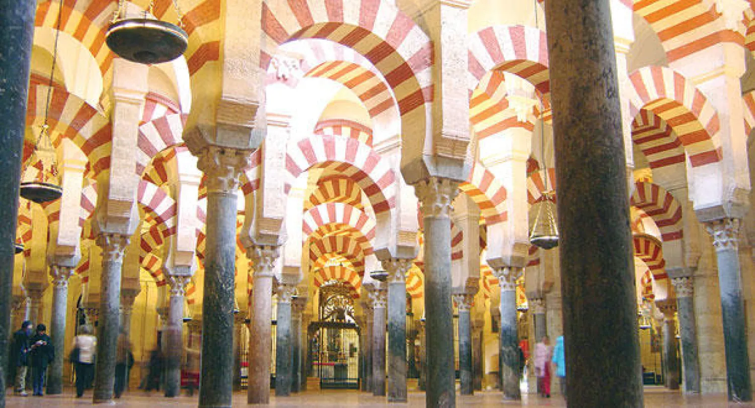 جانب من مسجد قرطبة جنوب إسبانيا