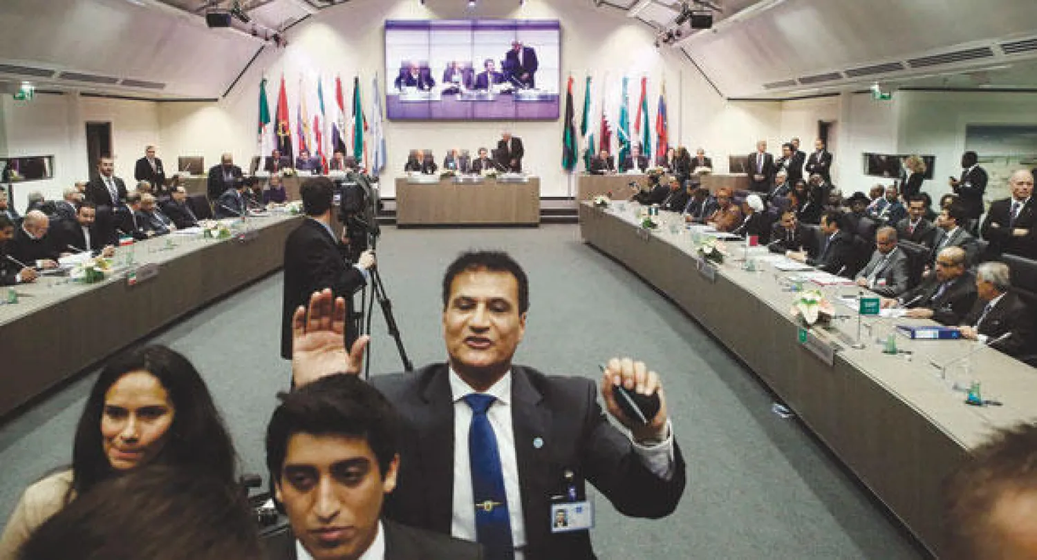 جانب من اجتماع أوبك الأخير في فيينا (رويترز)