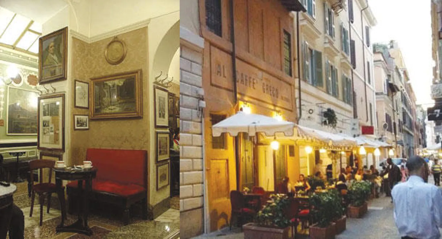 «أنتيكو» أشهر المقاهي في روما  -  مقهى راق يجذب الشعراء والكتاب والفنانين