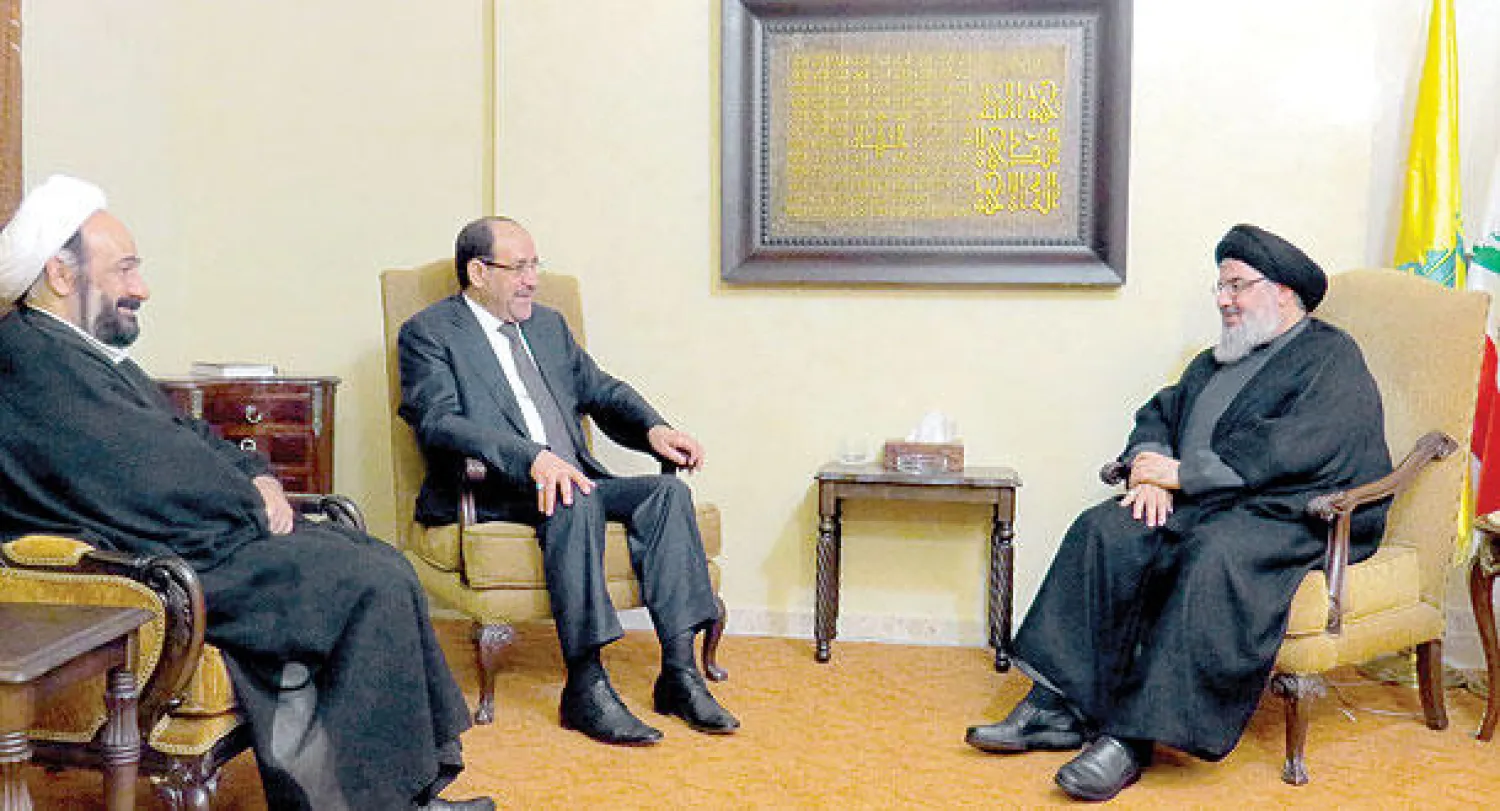 المالكي يلتقي نصر الله وبري.. وتأكيد على ضرورة حماية العراق والمنطقة من  الإرهاب