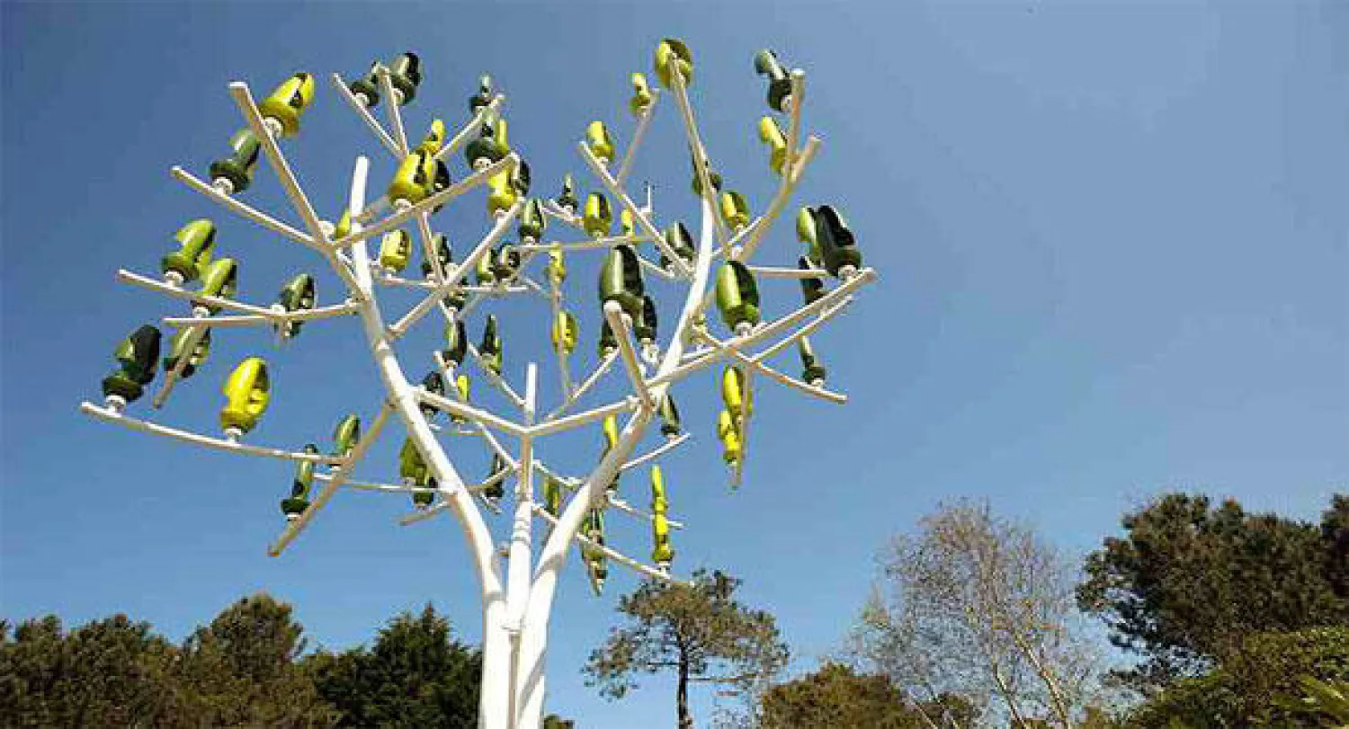 شجرة صناعية تستطيع توليد الكهرباء