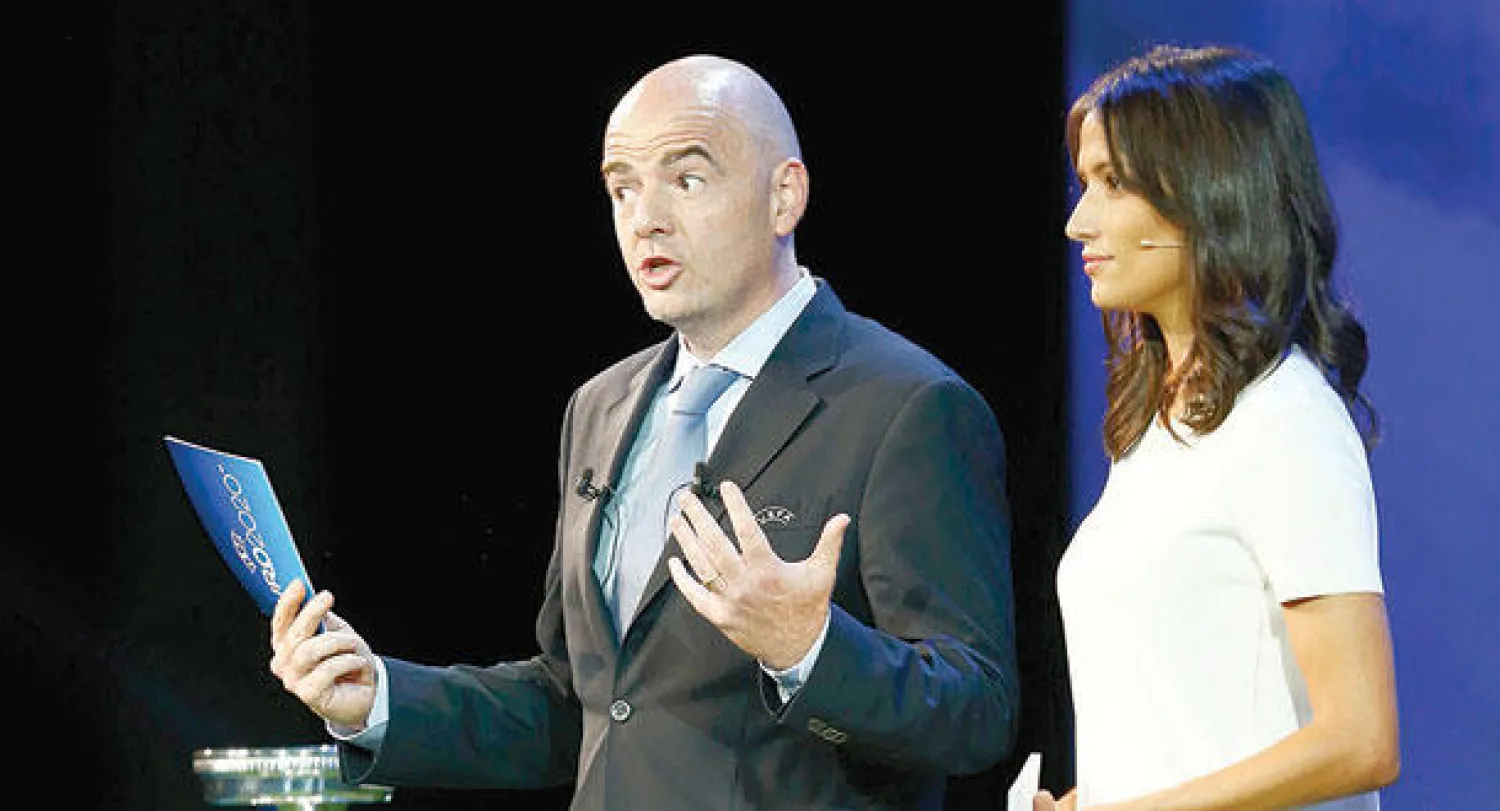 غياني إنفانتينو سكرتير عام اتحاد الكرة الأوروبي انتقد الـ«فيفا» بشدة (رويترز)