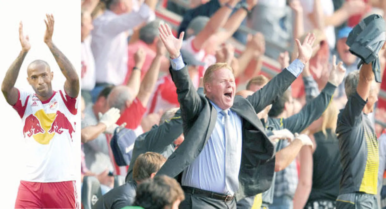 الهولندي كومان مدرب ساوثهامبتون ينتظر انتفاضة فريقه أمام آرسنال اليوم (أ.ف.ب)