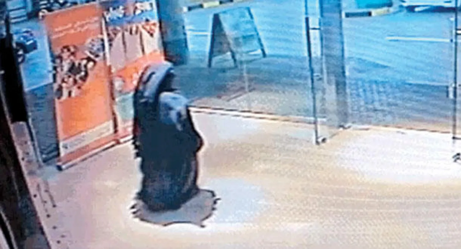 مقطع من الفيديو الذي بثته وزارة الداخلية الإماراتية