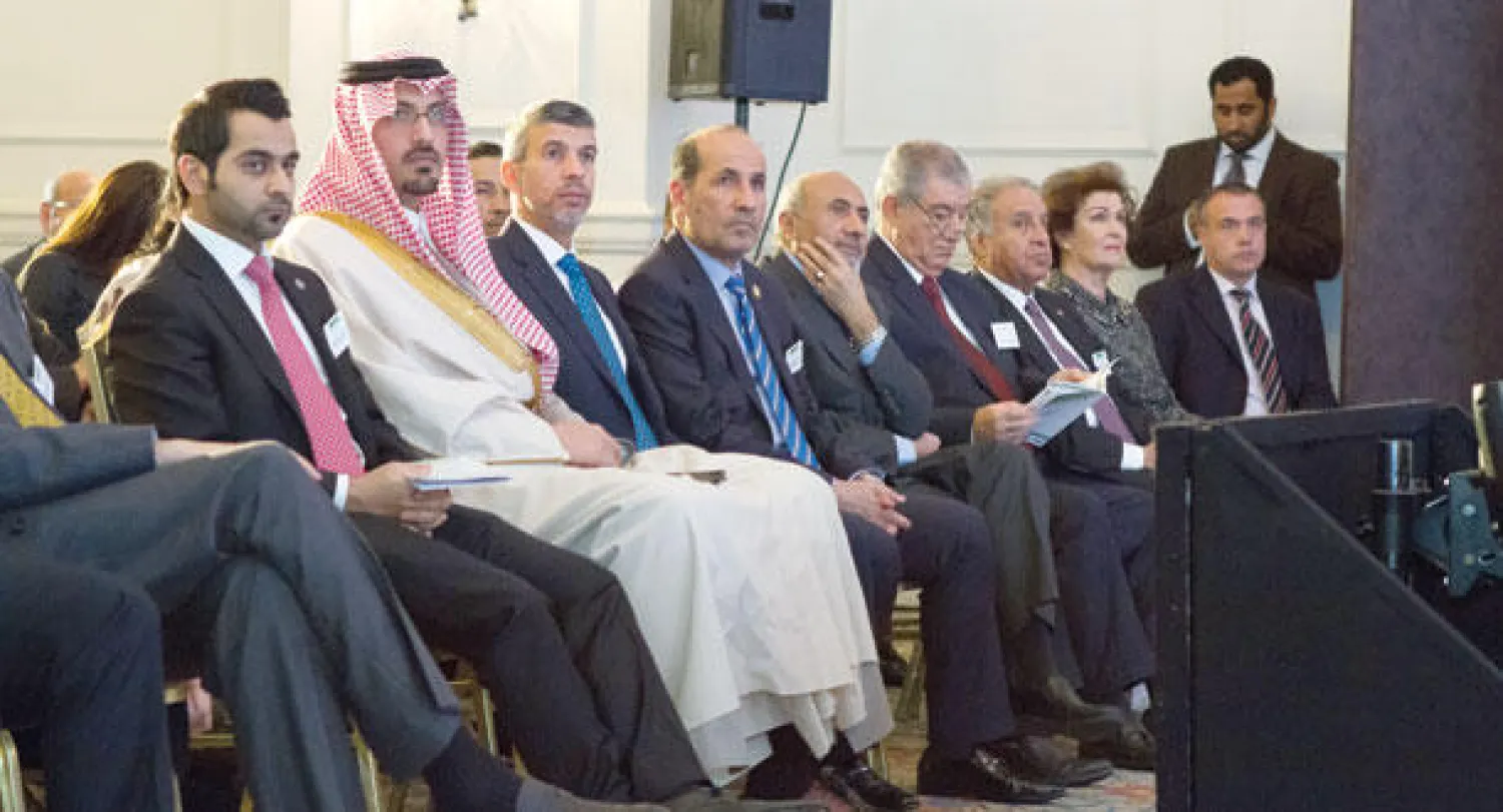 الأمير سعود بن خالد الفيصل خلال حضوره المنتدى (تصوير: جيمس حنا)