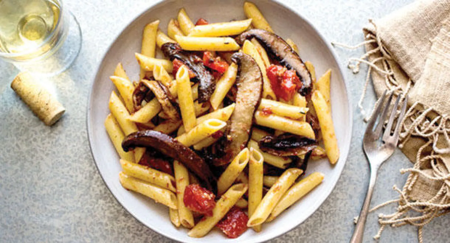 باستا بمشروم البورتبلو