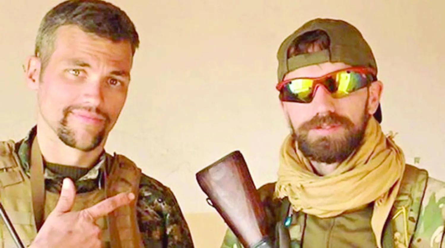 البريطانيان جامي ريد وزميله جيمس هيوز ({الشرق الأوسط})