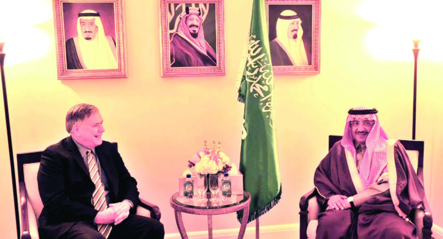 وزير الداخلية السعودي لدى لقائه بنائب مدير وكالة الأمن القومي الأميركي (واس)