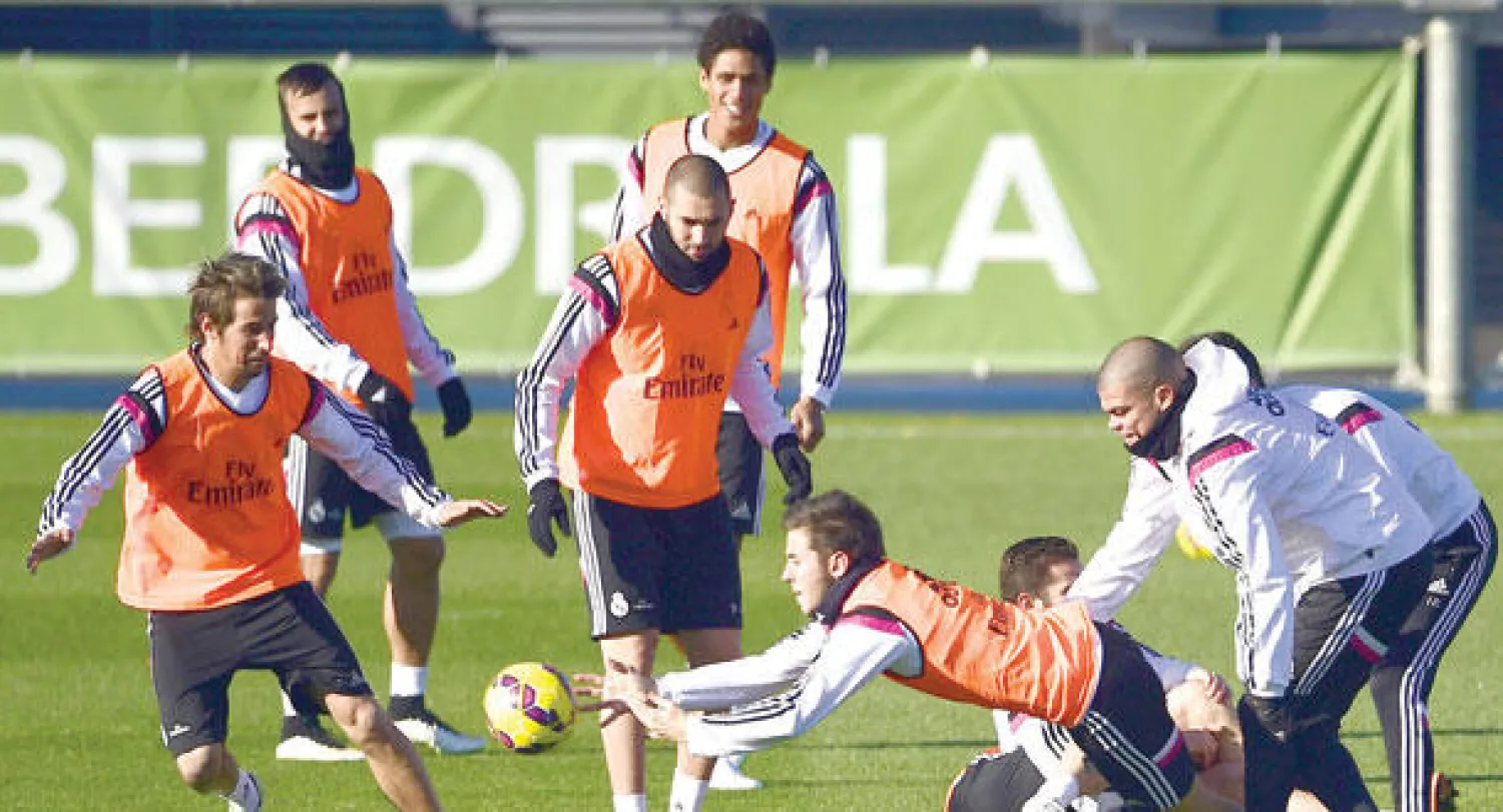 محطم الأرقام القياسية ريال مدريد يستعد للسفر إلى المغرب عبر ألميريا (أ.ف.ب)