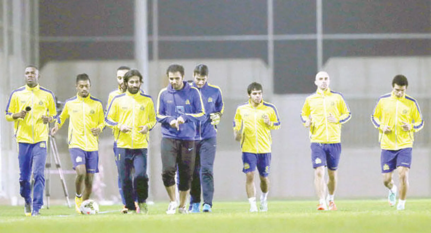لاعبو النصر وعدوا بالحفاظ على صدارتهم للدوري السعودي من خلال مواجهة الهلال اليوم
