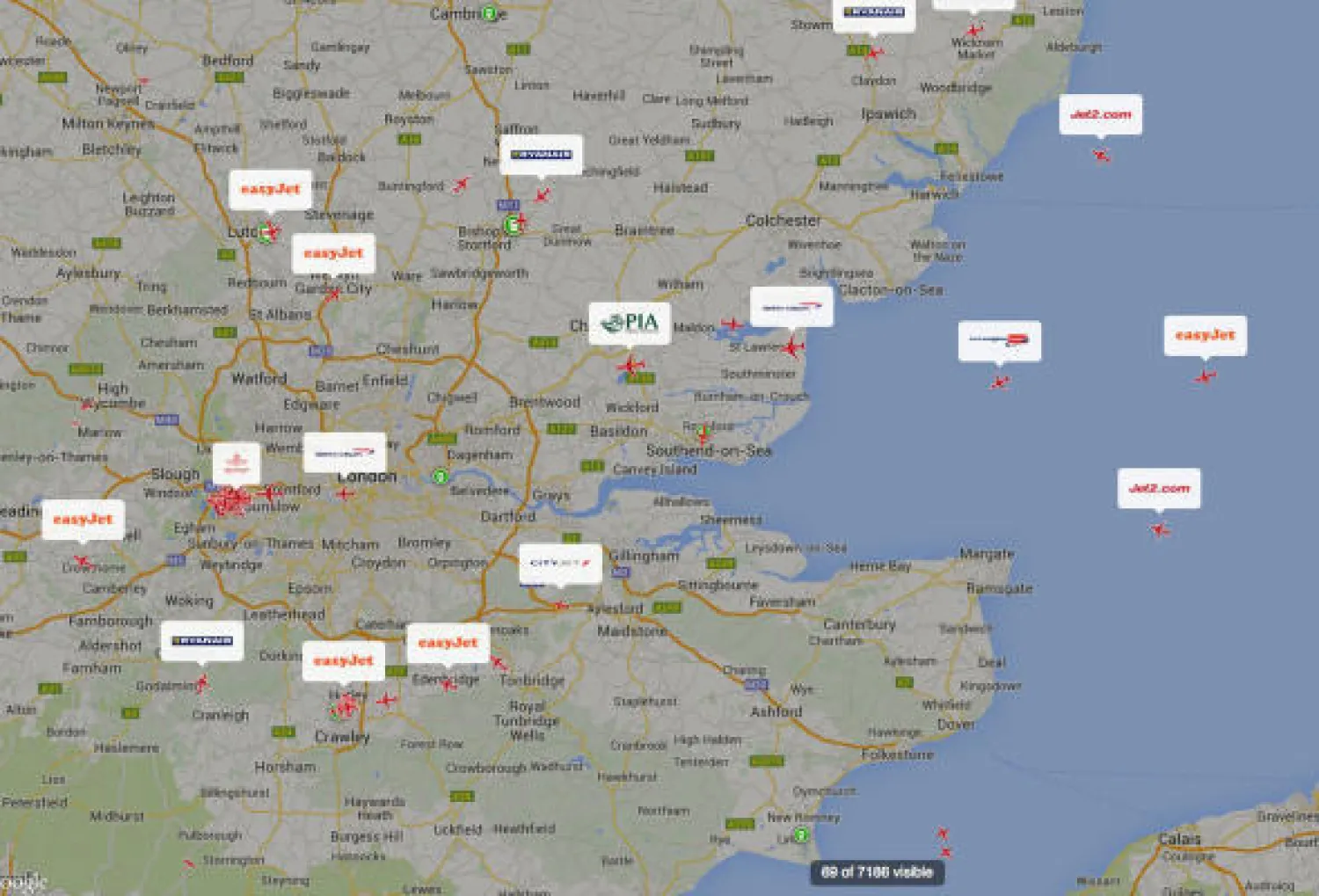 عطل معلوماتي يغلق المجال الجوي فوق لندن