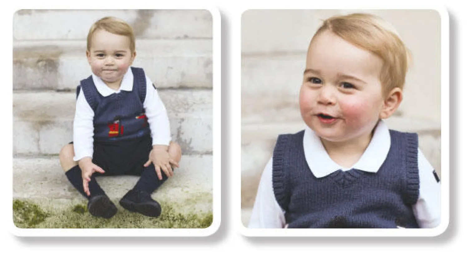 صور جديدة للأمير جورج احتفالا بأعياد الكريسماس