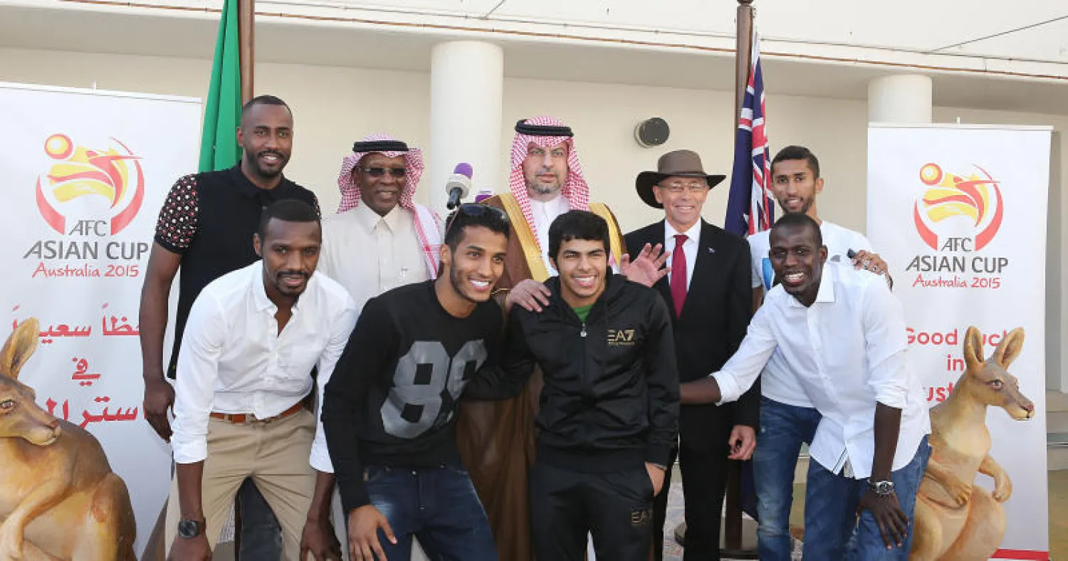 الأمير عبد الله بن مساعد خلال احتفالية السفارة الأسترالية اليوم في الرياض