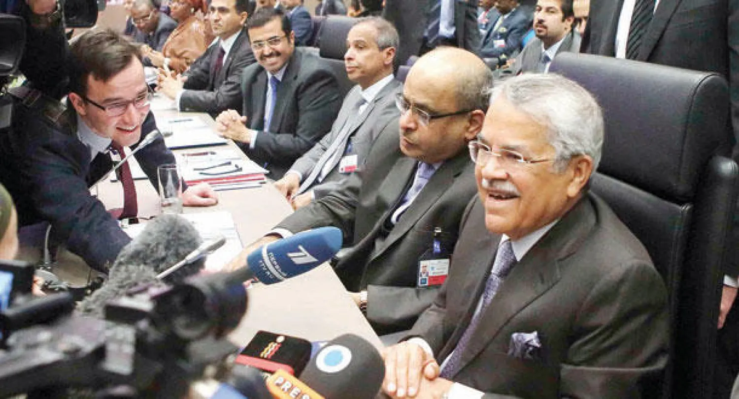 علي النعيمي خلال الأجتماع الأخير لأوبك (رويترز)