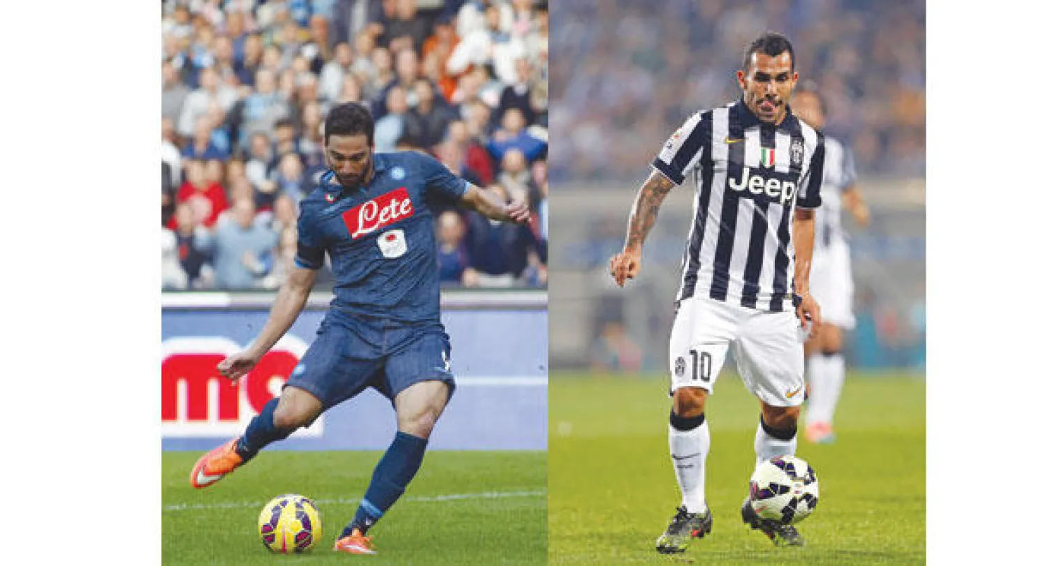 كارلوس تيفيز هداف يوفنتوس  -  الأرجنتيني هغواين نجم نابولي