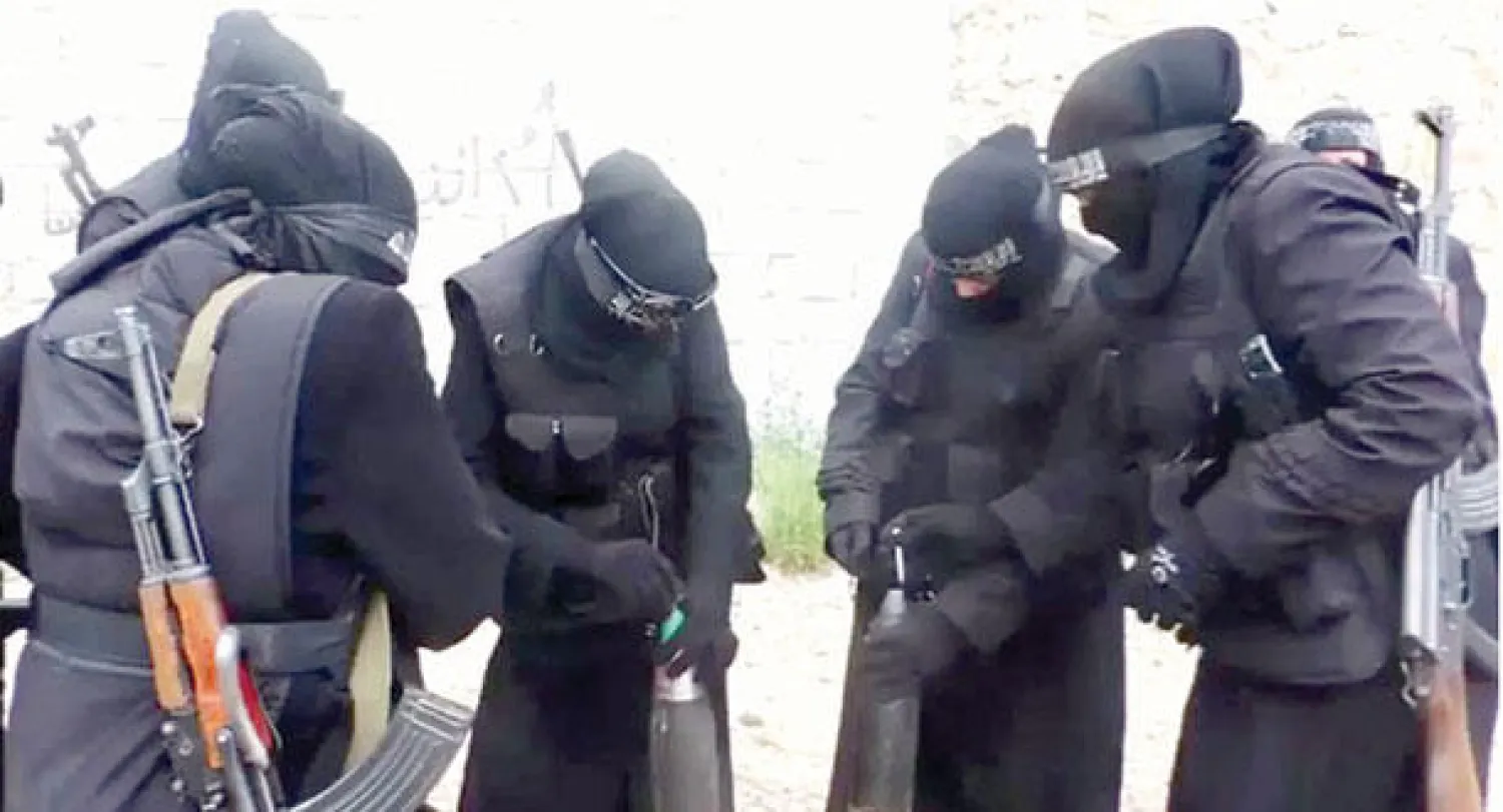 مقاتلات في صفوف «داعش»