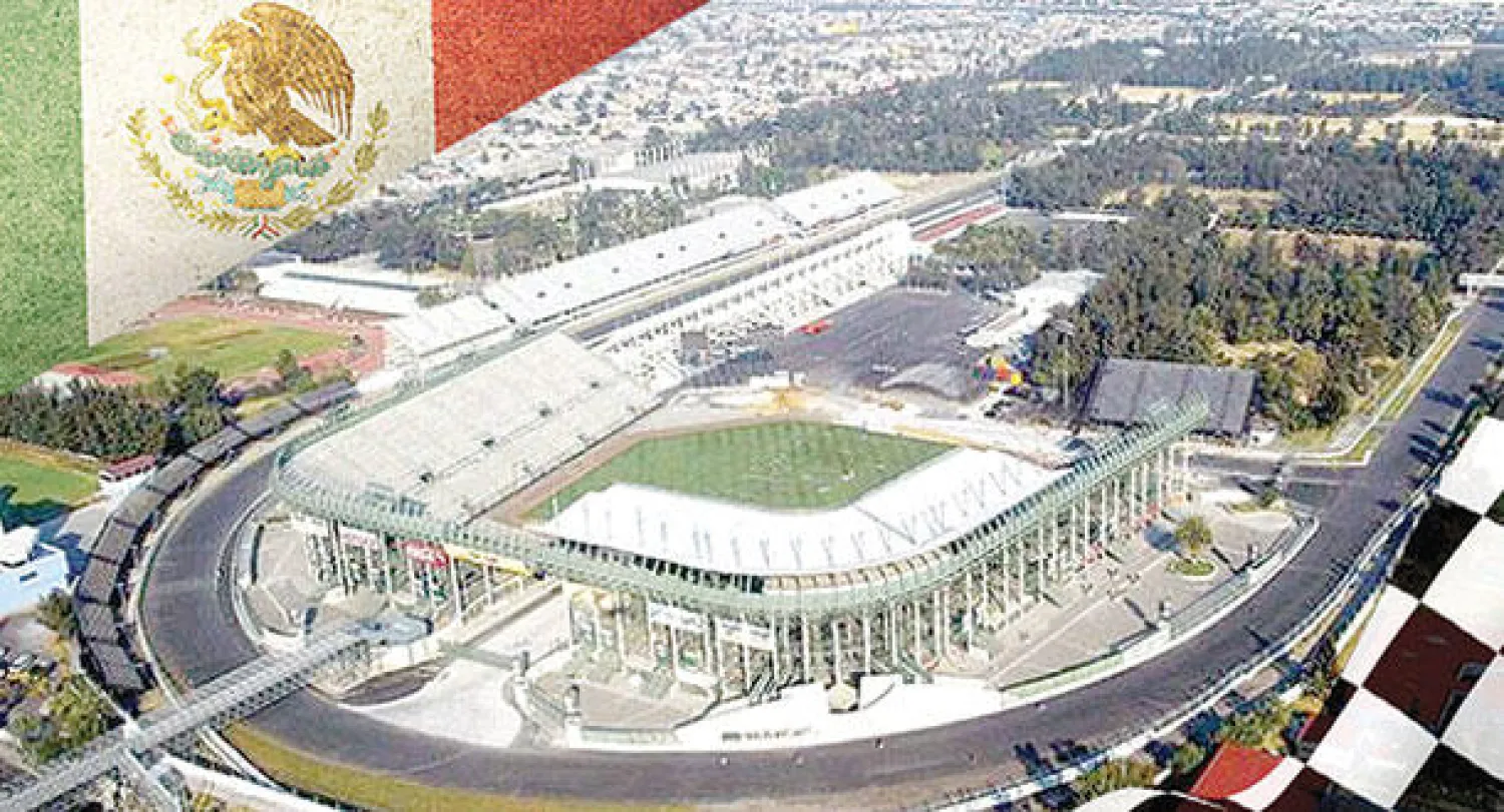 مضمار المكسيك صمم حول جزء من ملعب لليبسبول وتسع مدرجاته أكثر من 100 ألف متفرج