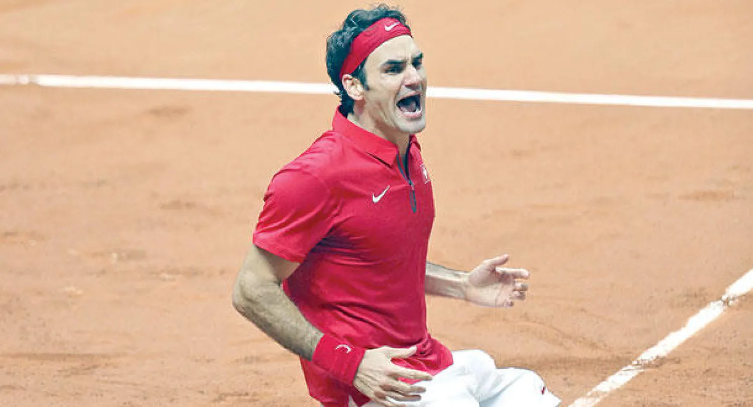 فيدرر تحدى الزمن ومنتقديه وأثبت أنه ما زال بارعا (أ.ب )