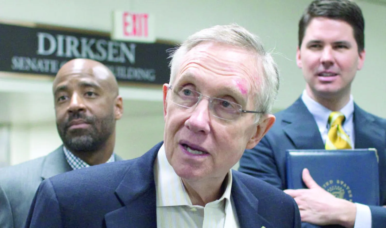 ريد بعد إصابته في الكتف والوجه في حادث سابق في مايو 2011 (أ.ب)