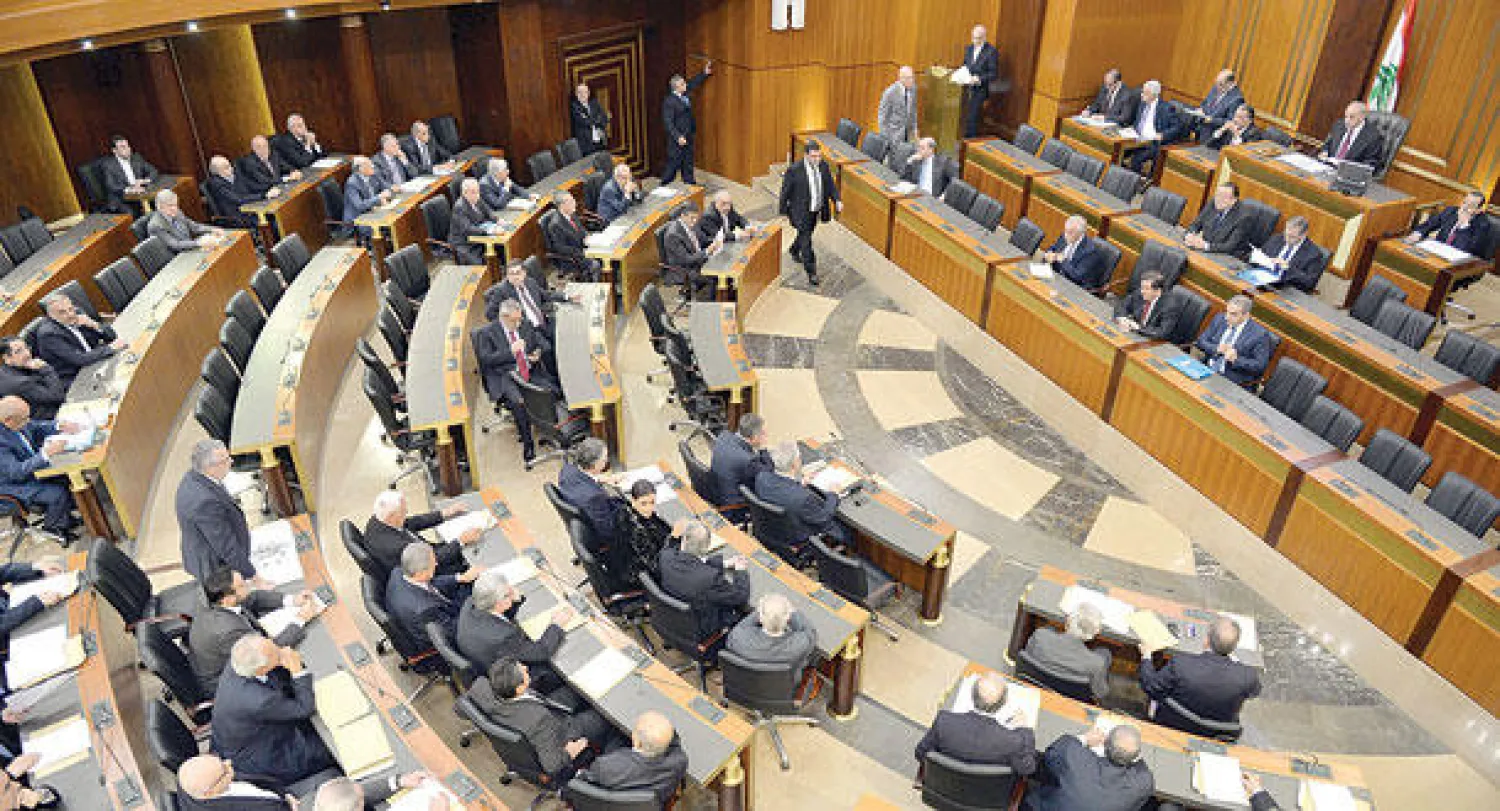 جانب لجلسة من جلسات البرلمان اللبناني (إ.ب.أ)