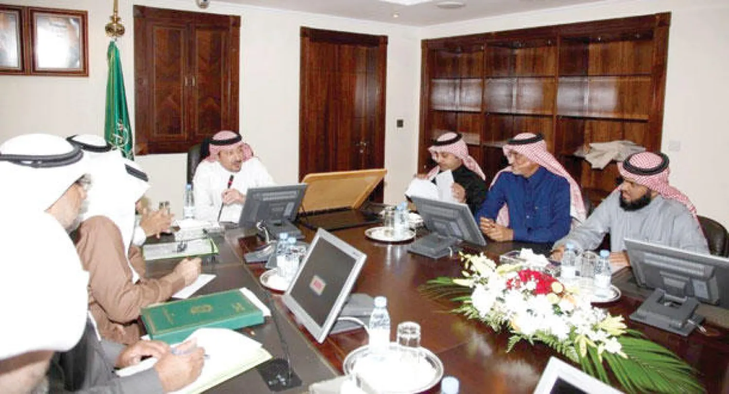 جانب من لقاء وزير الزراعة مع أعضاء لجنة الأمن الغذائي بغرفة الرياض («الشرق الأوسط»)