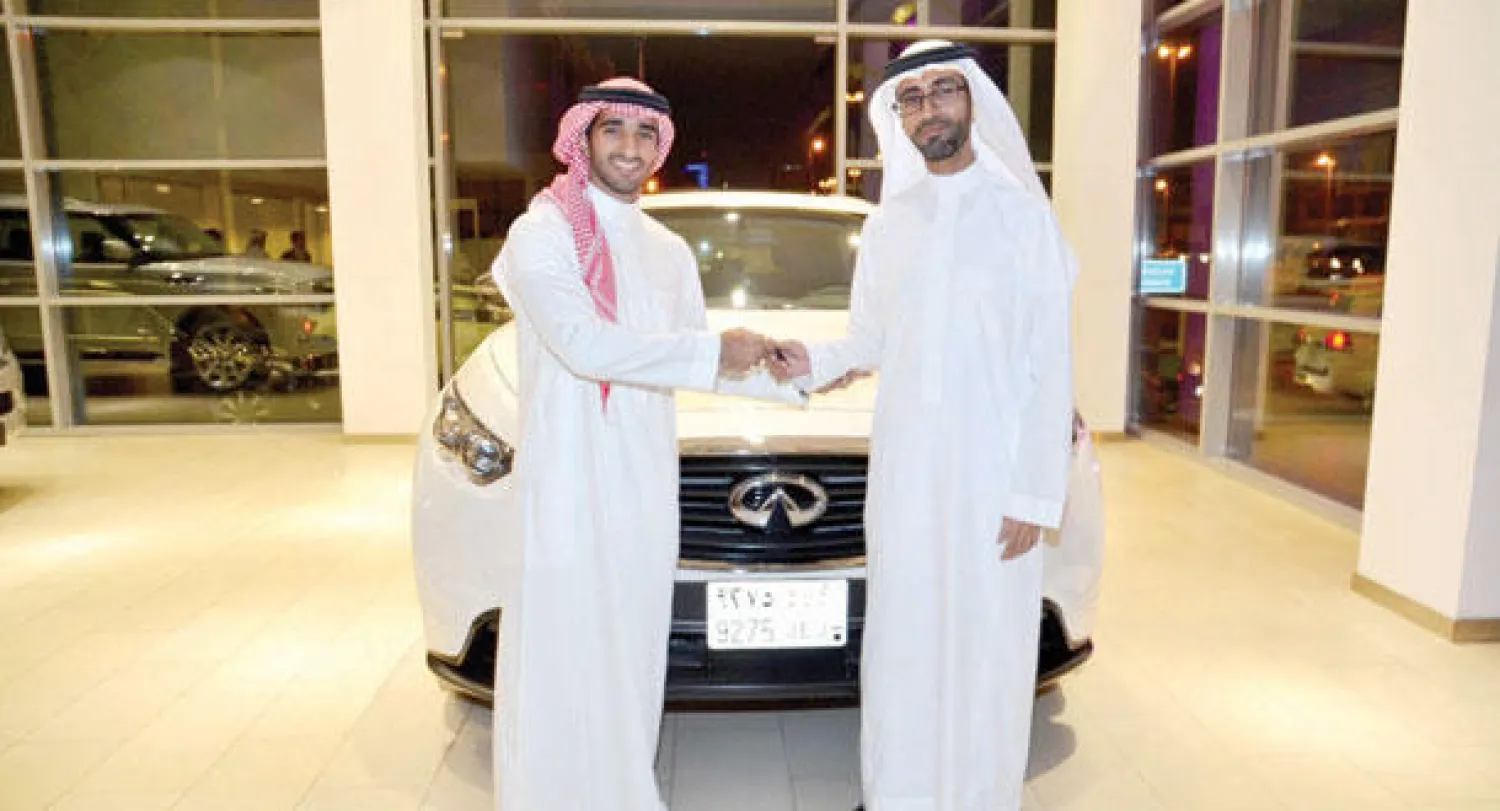 الغسان للسيارات إنفينيتي تعلن عن الفائز بسيارة الكروس أوفر FX طراز فيتل الحصري