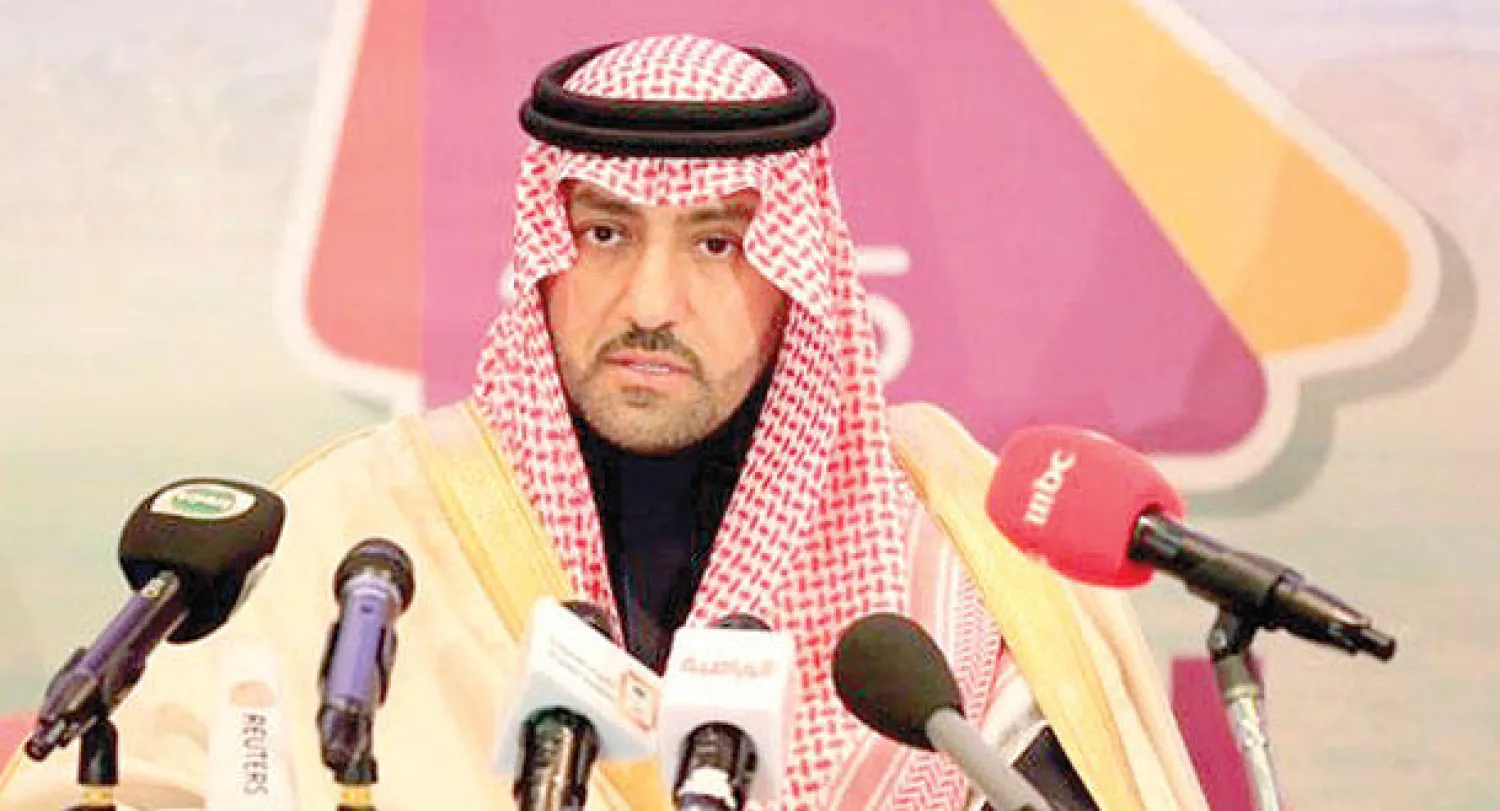 الأمير تركي بن عبد الله خلال تدشينه فعالية «اركض للرياض» أمس