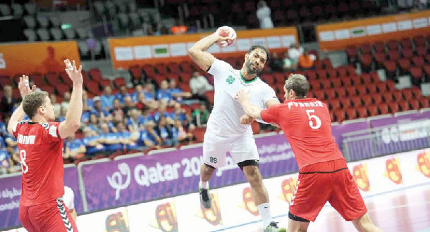 جانب من مباراة السعودية وروسيا الافتتاحية في المونديال