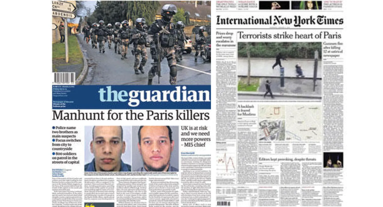 هجوم باريس وتراجع التضخم والبترول والمعاداة للسامية تحتل عناوين الصحافة البريطانية