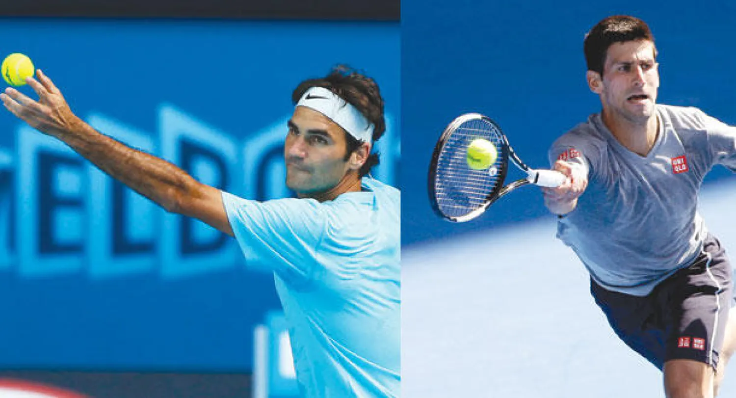 ديوكوفيتش يبحث عن لقبه الخامس في بطولة أستراليا (أ.ب)  -  فيدرر أعلن جاهزيته لبطولة أستراليا (إ.ب.أ)