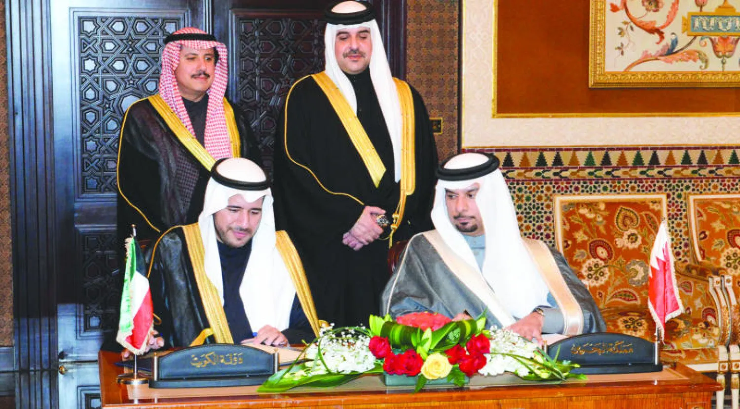 توقيع الاتفاق بين الكويت والبحرين أمس