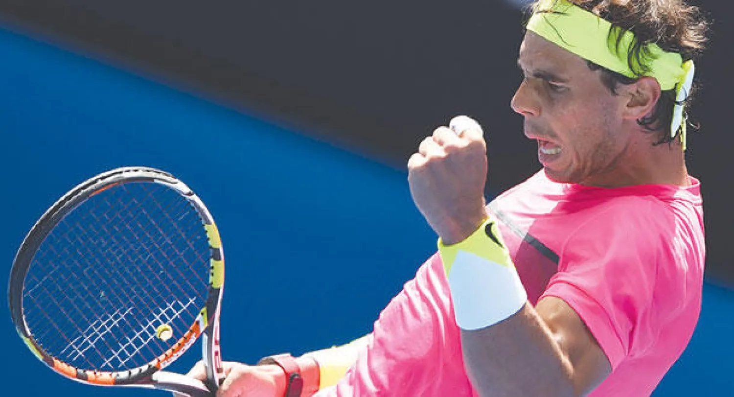 نادال ظهر بشكل جيد مستعيدا بريقه بعد غياب للإصابة (أ.ف.ب)