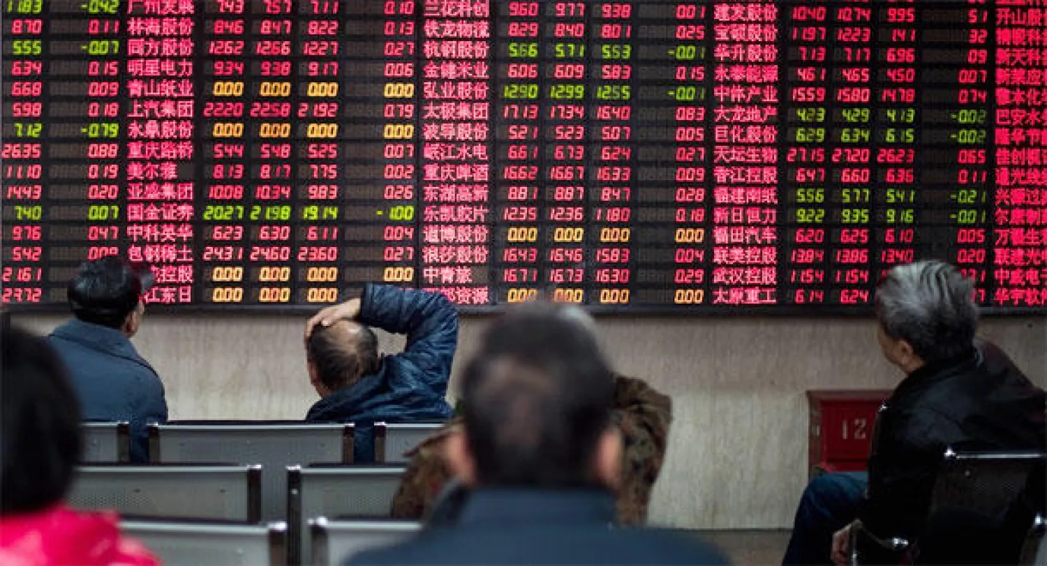انخفاض الأسهم الصينية بأكبر وتيرة في 6 سنوات