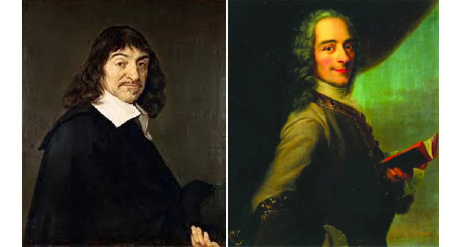 فولتير   -  ديكارت