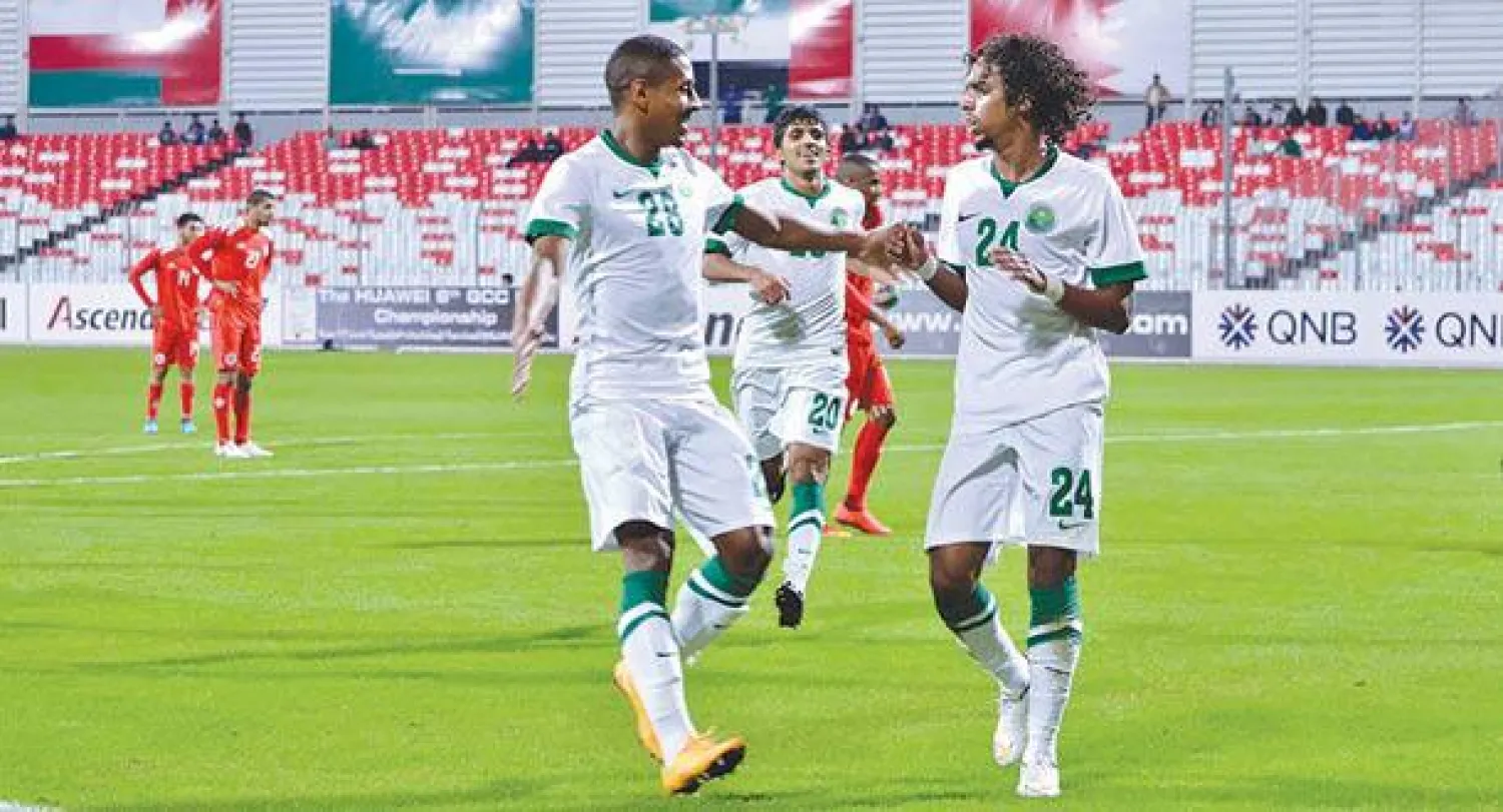 جانب من مباراة سابقة للمنتخب السعودي الأولمبي